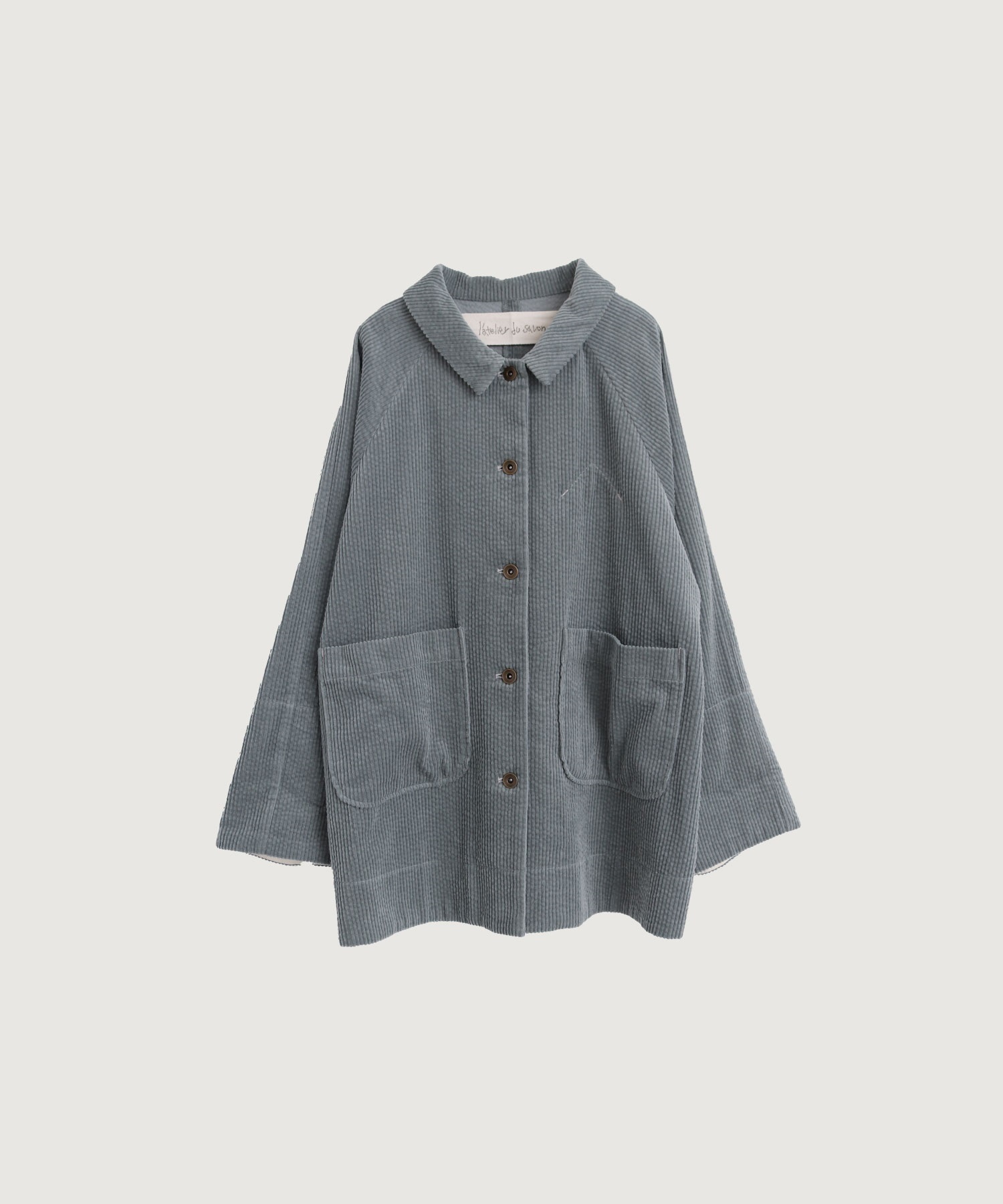 6Wコーデュロイ　隠れハウスポケットブルゾン