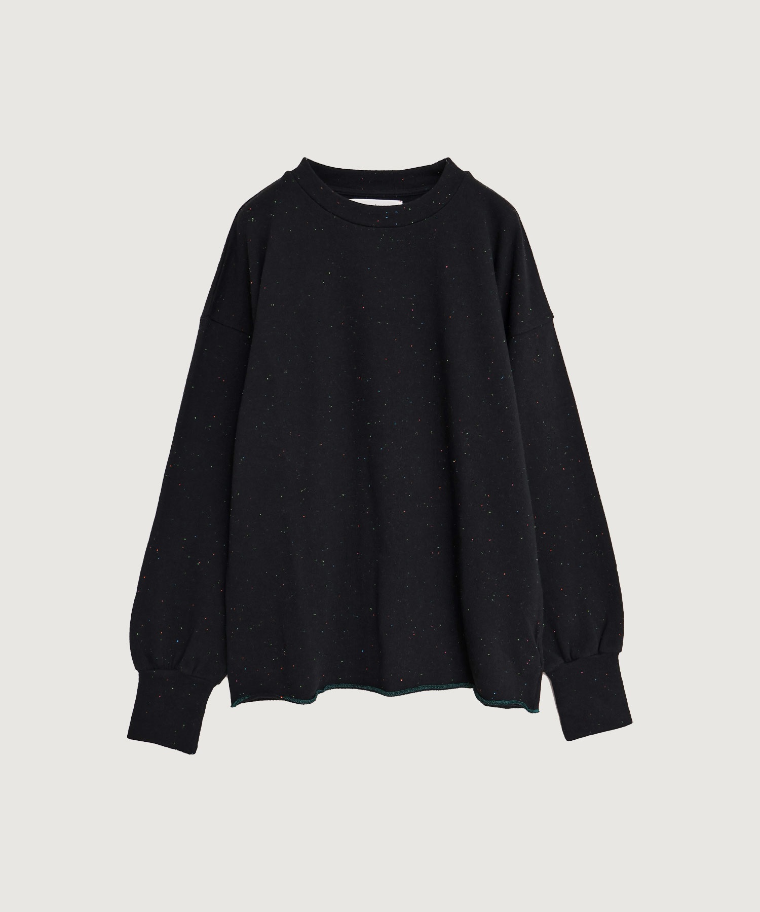 カラフルネップ裏毛　パフ袖プルオーバー