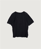 すけすけドット五分袖Tシャツ(クロ-Ｆ)