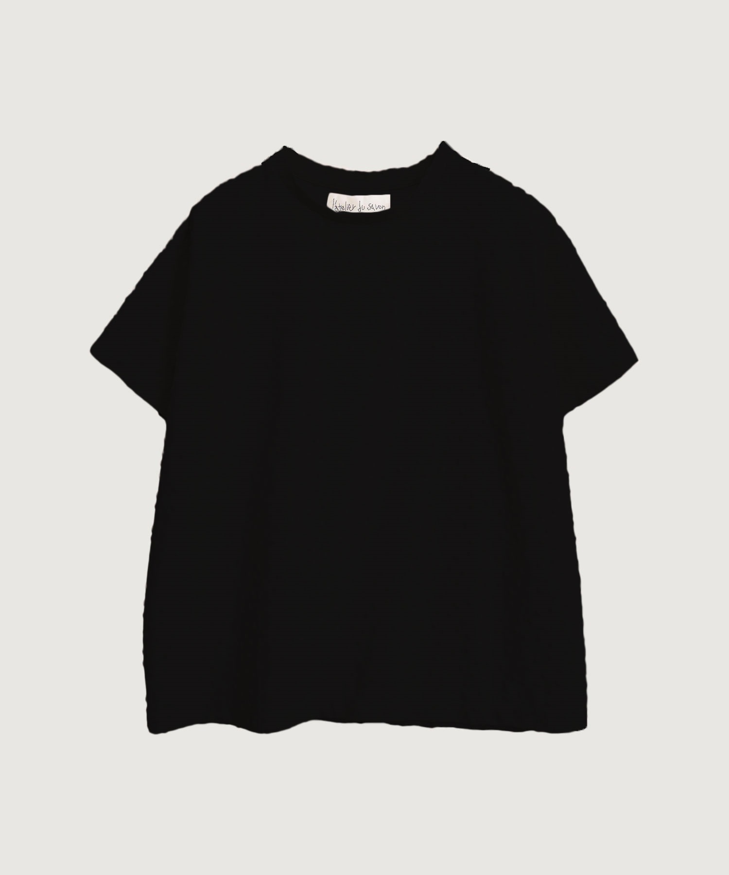 小ドットパイル半袖Tシャツ(クロ-F)