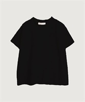 【予約販売】小ドットパイル半袖Tシャツ(クロ-F)