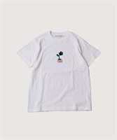 【限定】植木のお花 さがら刺繍Ｔシャツ(シロ-F)