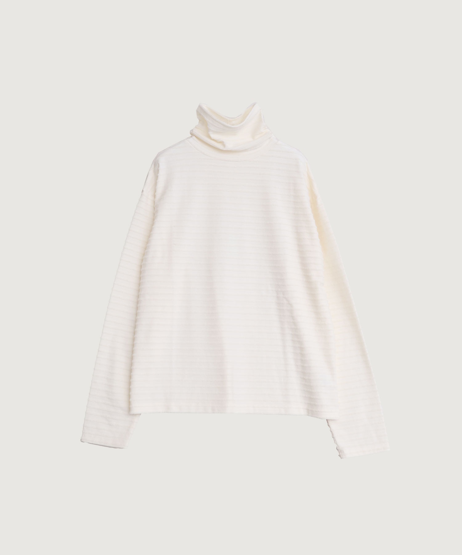 パイルボーダー タートルネックＴ