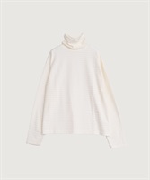 【予約販売】パイルボーダー タートルネックＴ(キナリ-F)