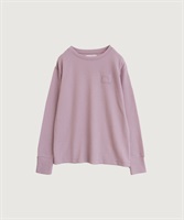 ちいさなポケットのワッフルプルオーバー(パープル-F)