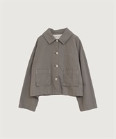washi cotton ミニジャケット(カーキ-F)