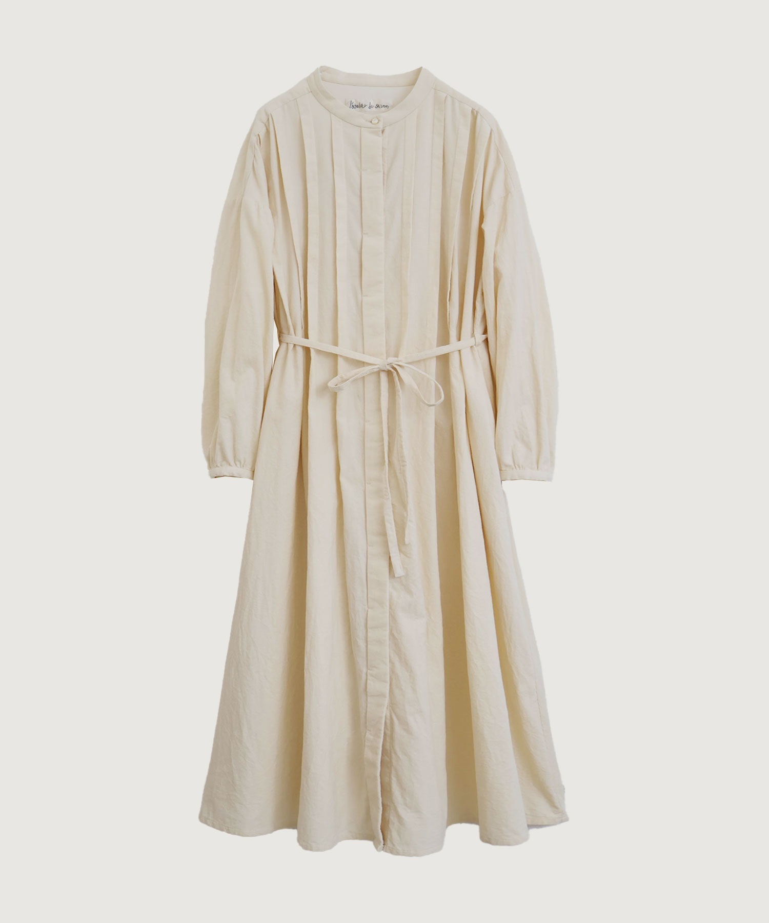 21Wシャツコール タックワンピース