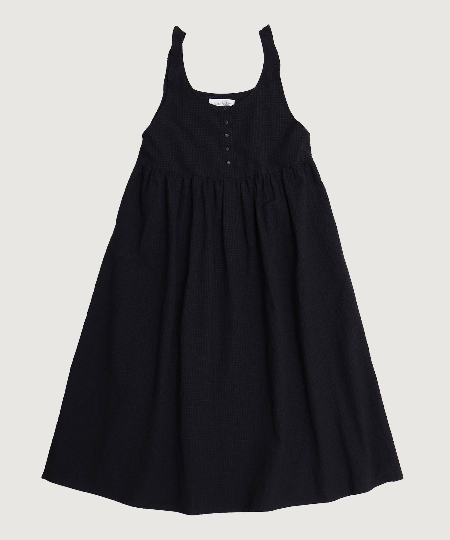 【予約販売】ぽつぽつしたミニチェック　ジャンパースカート