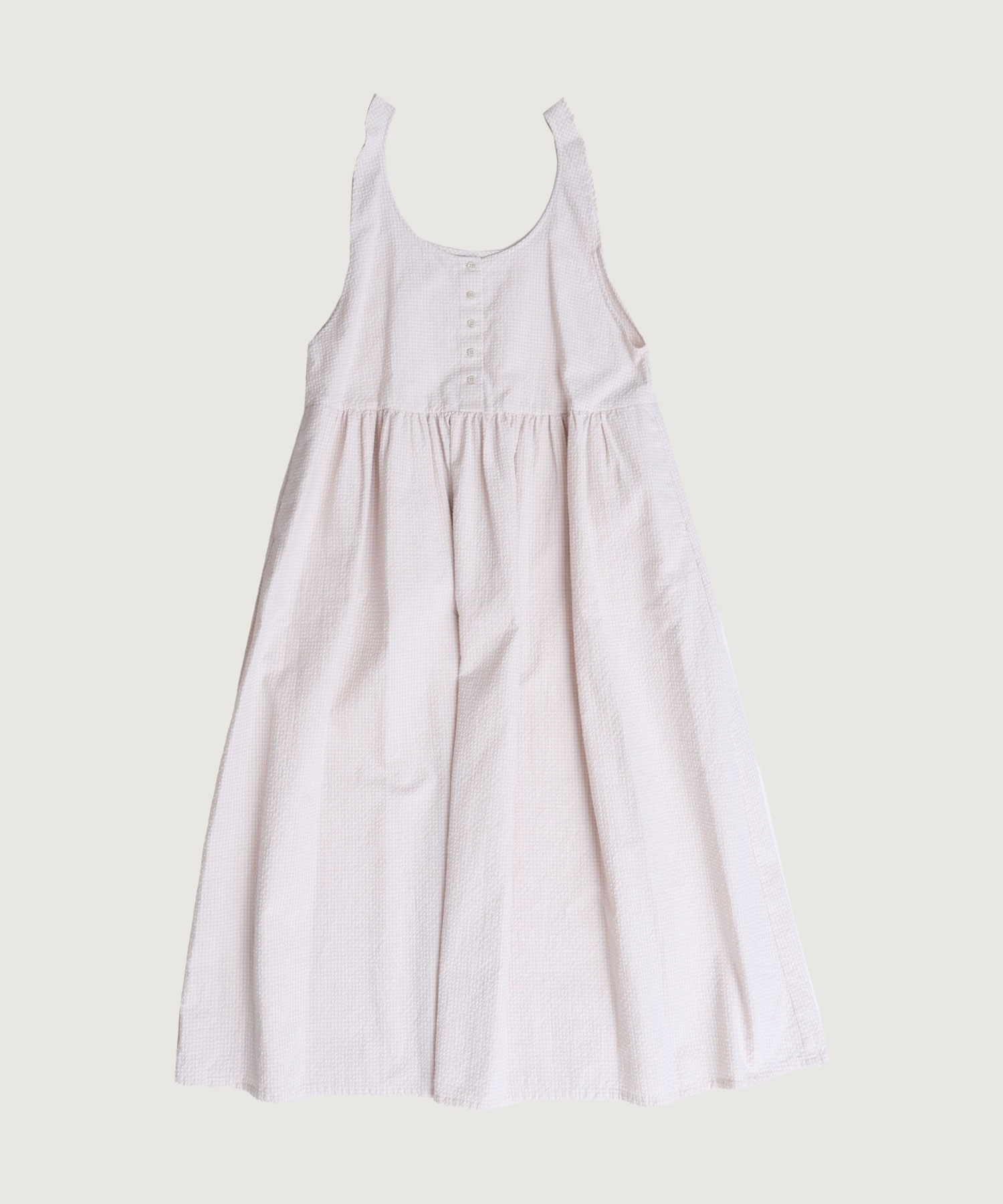 【予約販売】ぽつぽつしたミニチェック　ジャンパースカート(ピンク-F)