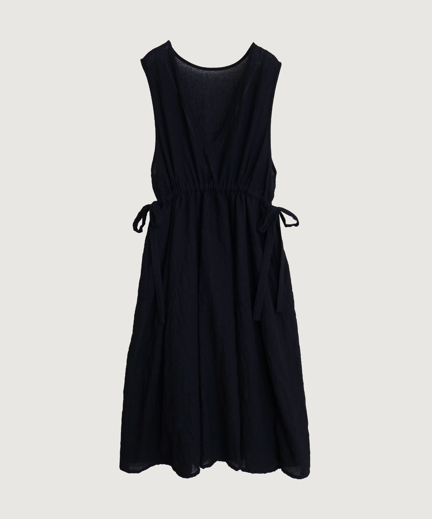 ウールガーゼ リボンの2wayゆるワンピース