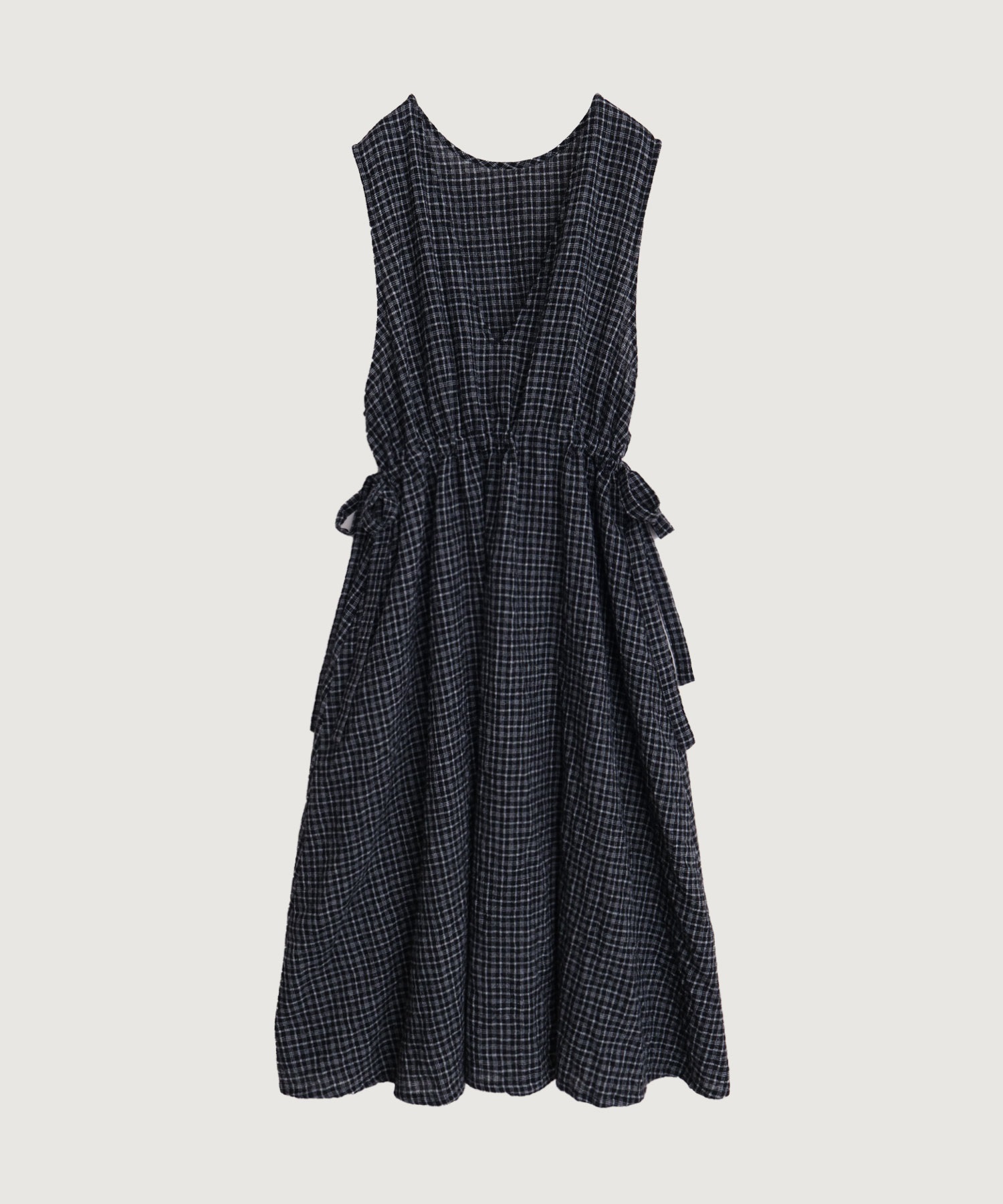 ウールガーゼ リボンの2wayゆるワンピース