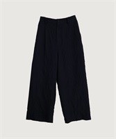 ウールガーゼ 後ろゴムパンツ(クロ-F)