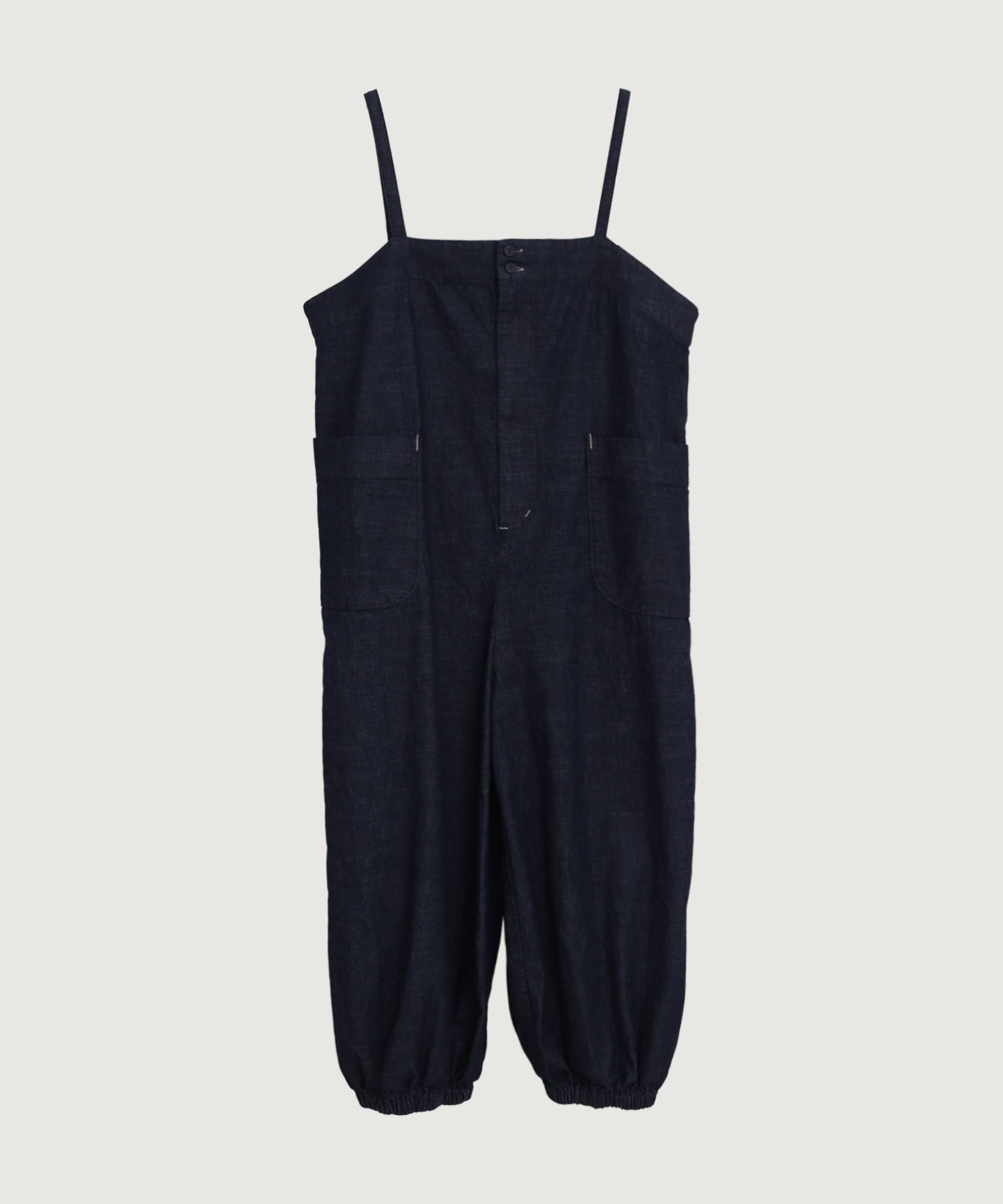 デニムゆるつなぎパンツ