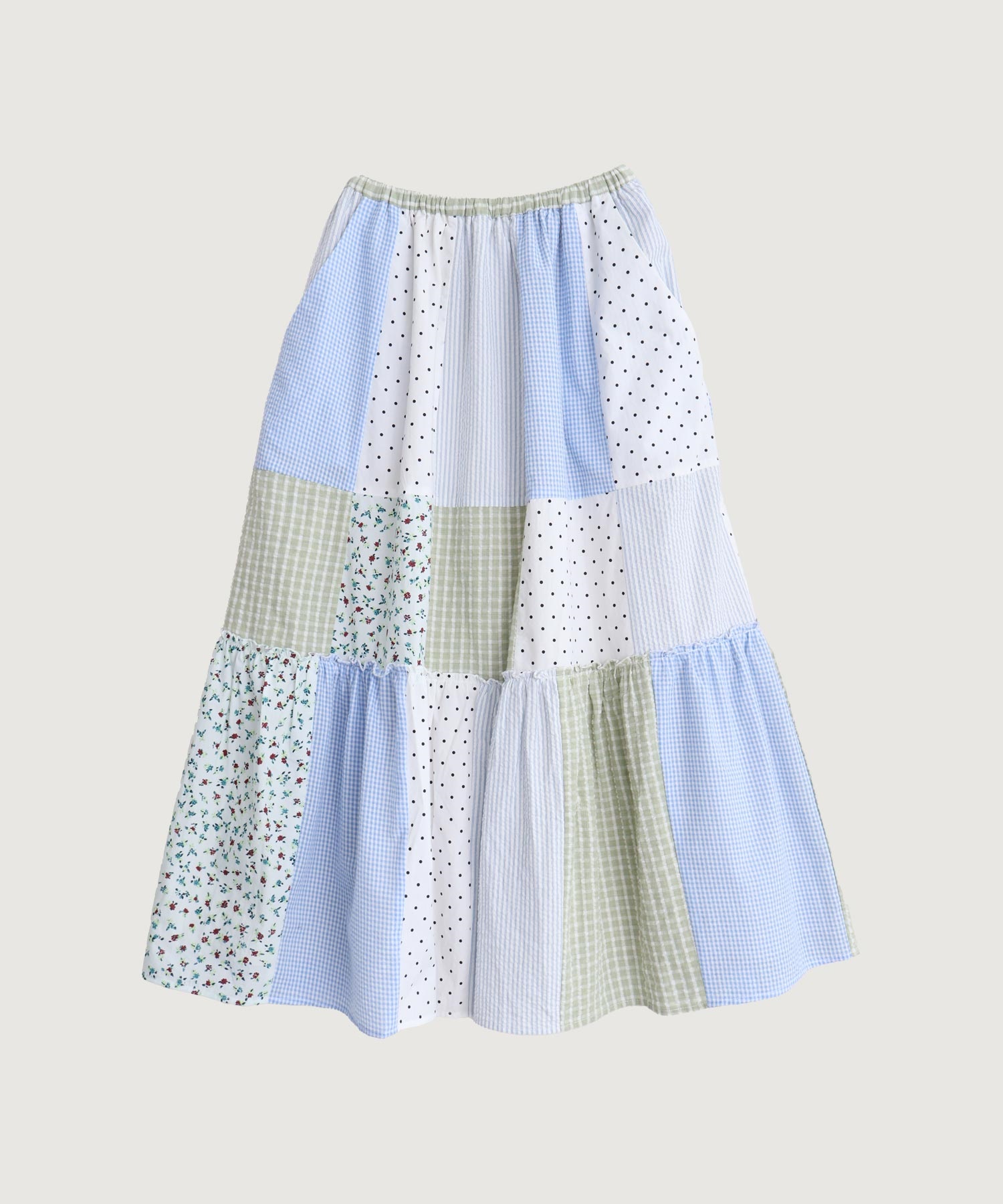 【予約販売】little garden パッチワークスカート