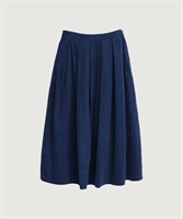 【予約販売】21Wシャツコール　タックスカート(アオ-F)