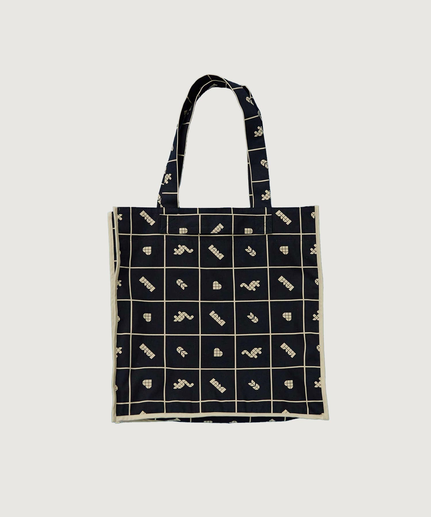 BLOCK TILE CHECK トートバッグ