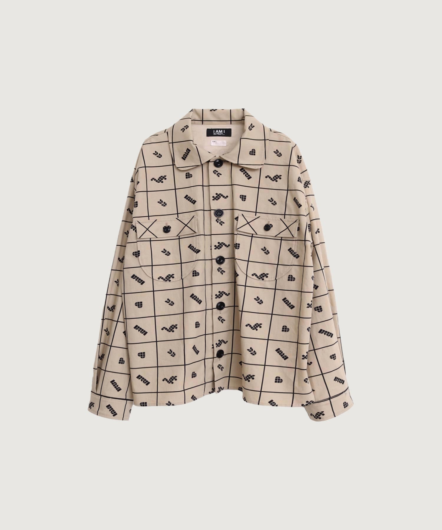 BLOCK TILE CHECK シャツ