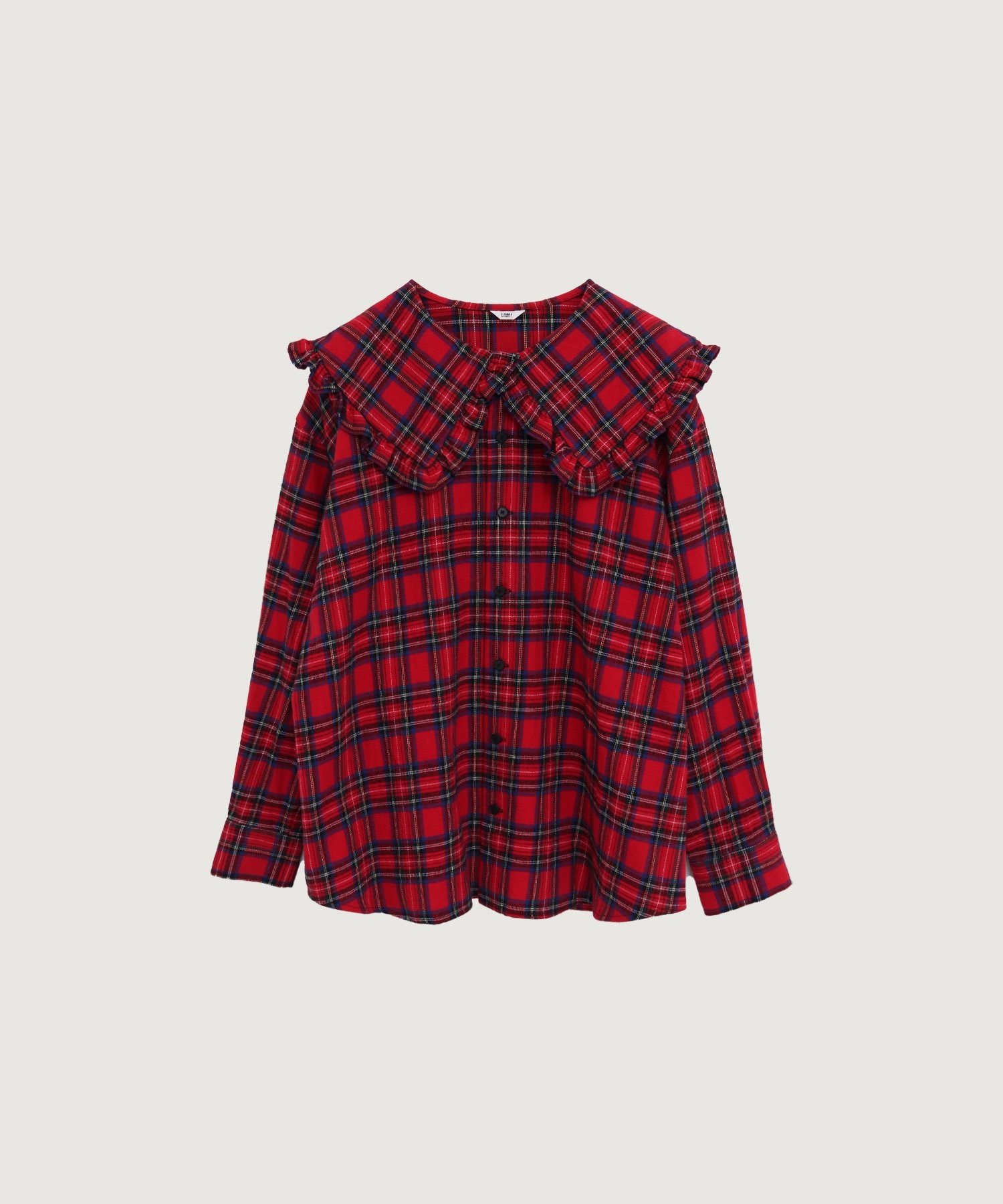 【予約販売】TARTAN CHECK BLOUSE(アカ-F)