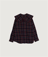 【予約販売】TARTAN CHECK BLOUSE(クロ-F)
