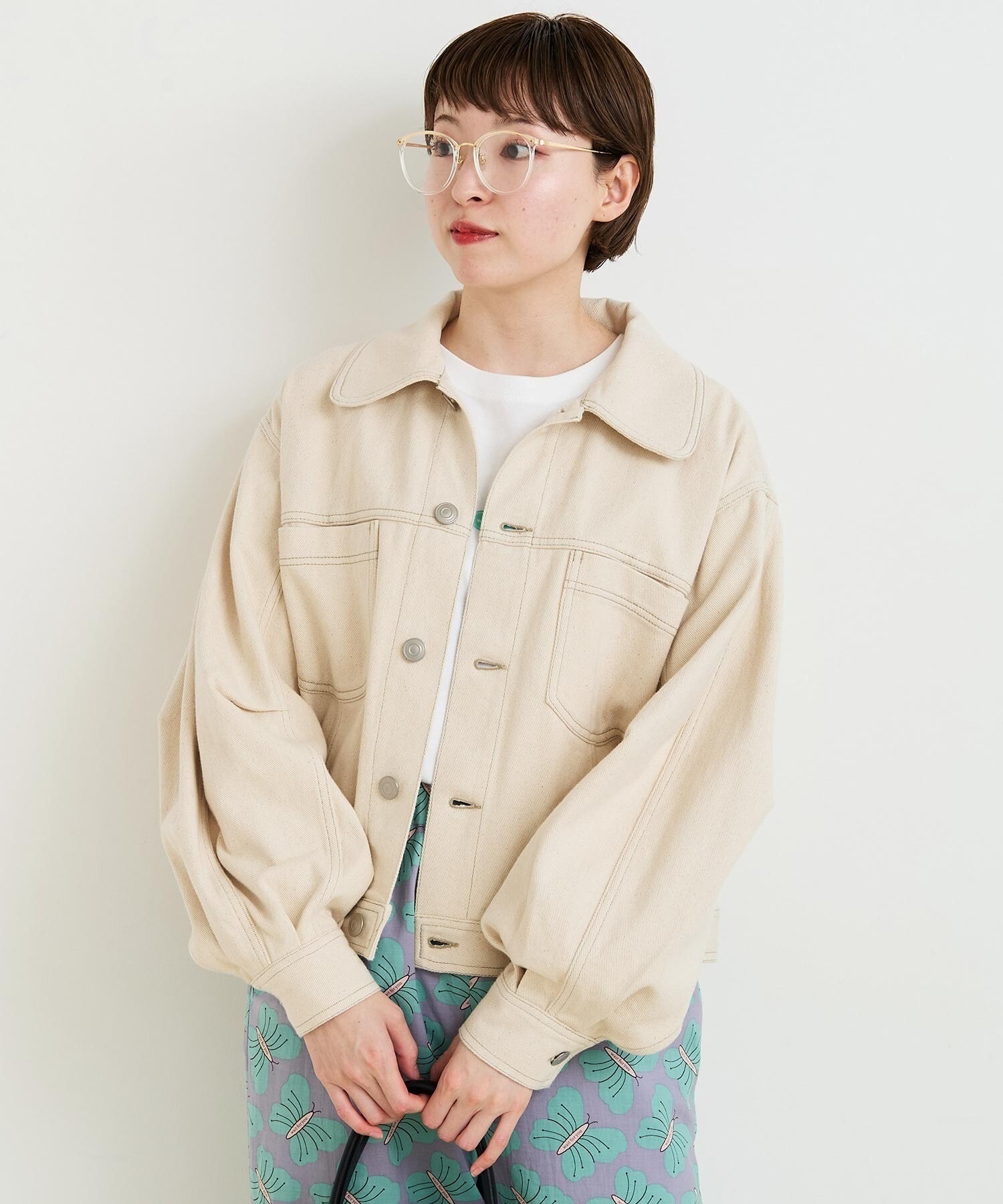 Volume Sleeve デニムブルゾン