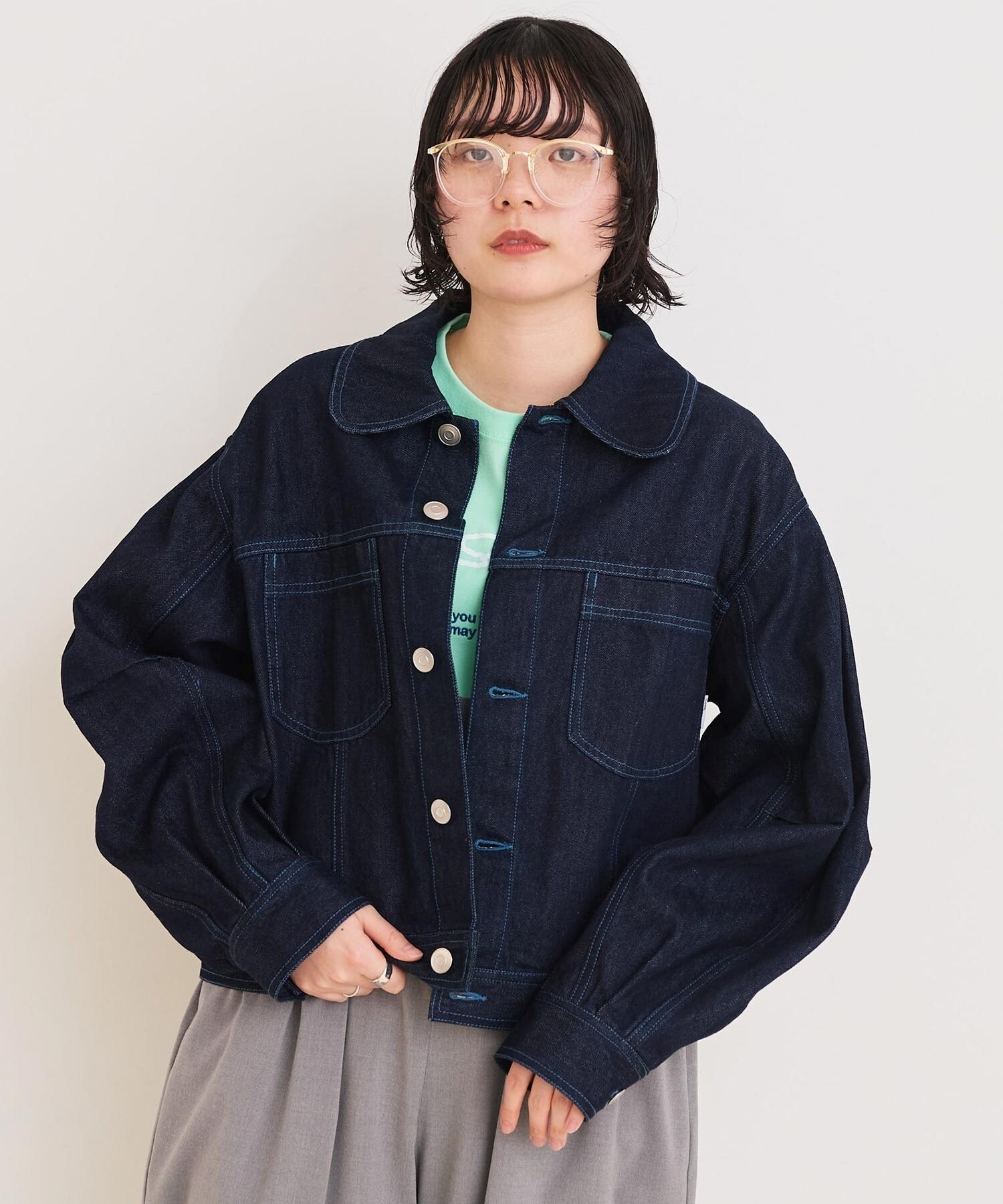 Volume Sleeve デニムブルゾン