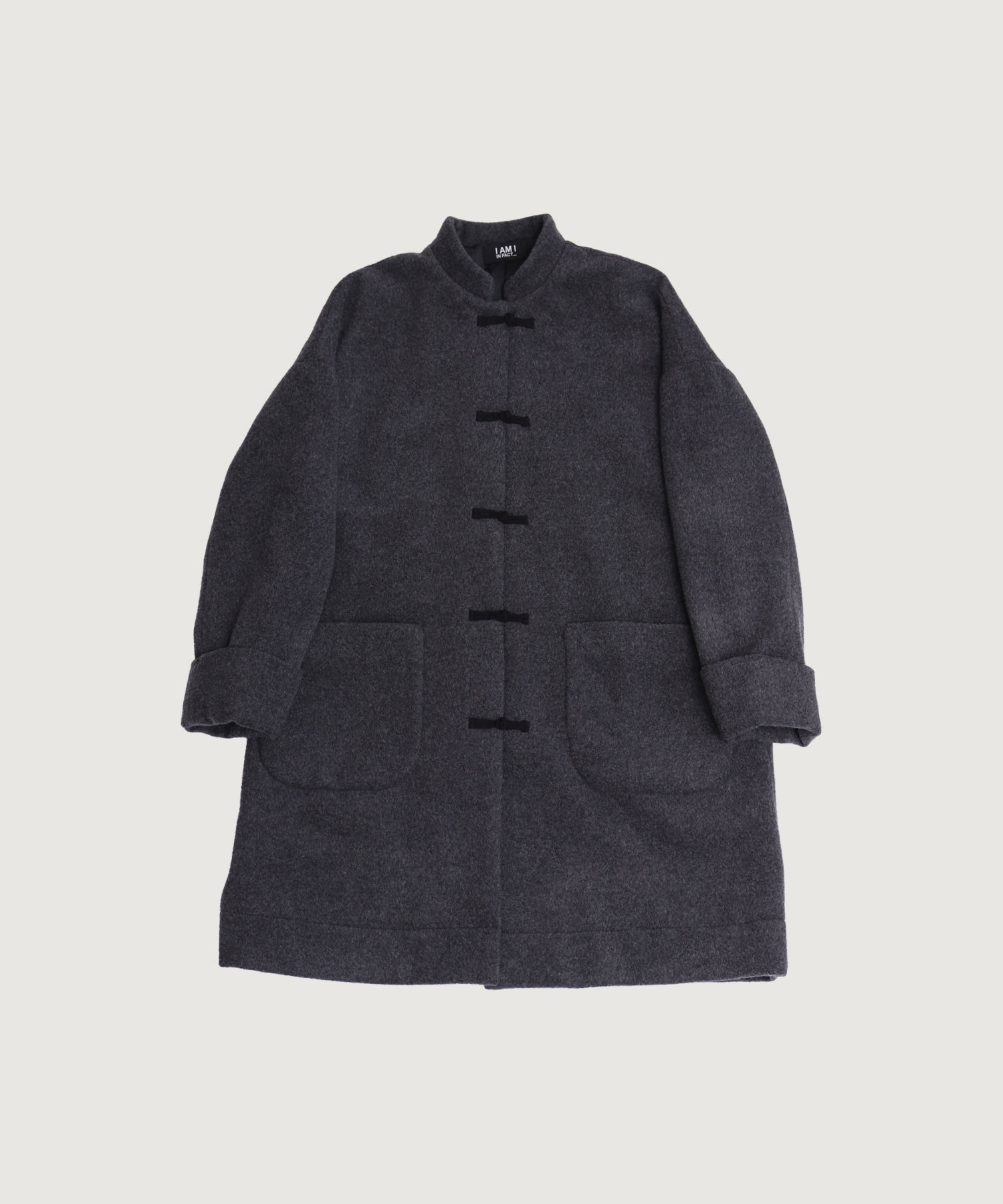 WOOL CHINA coat(チャコールグレー-F)
