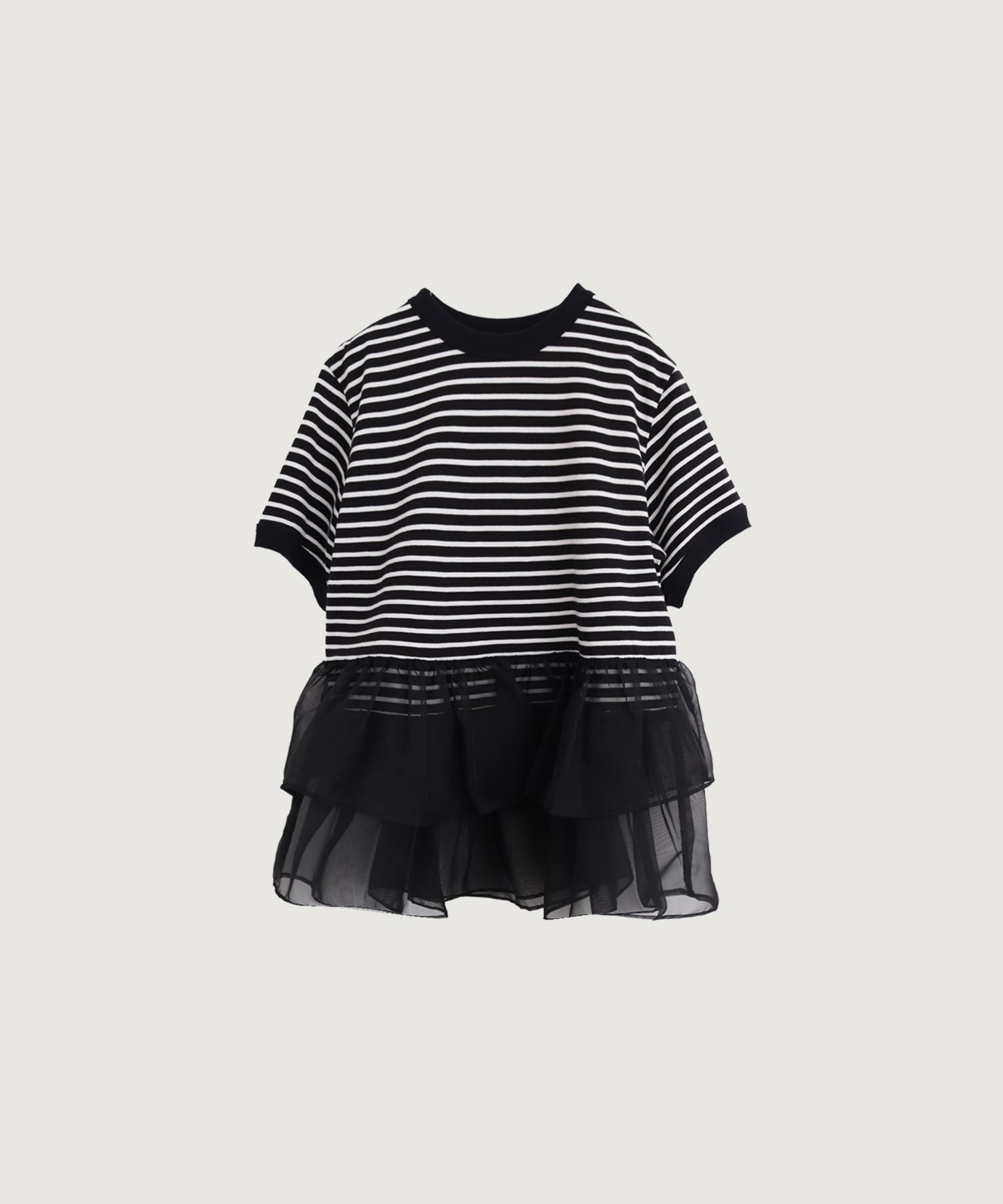 ORGANDY ボーダー Tシャツ