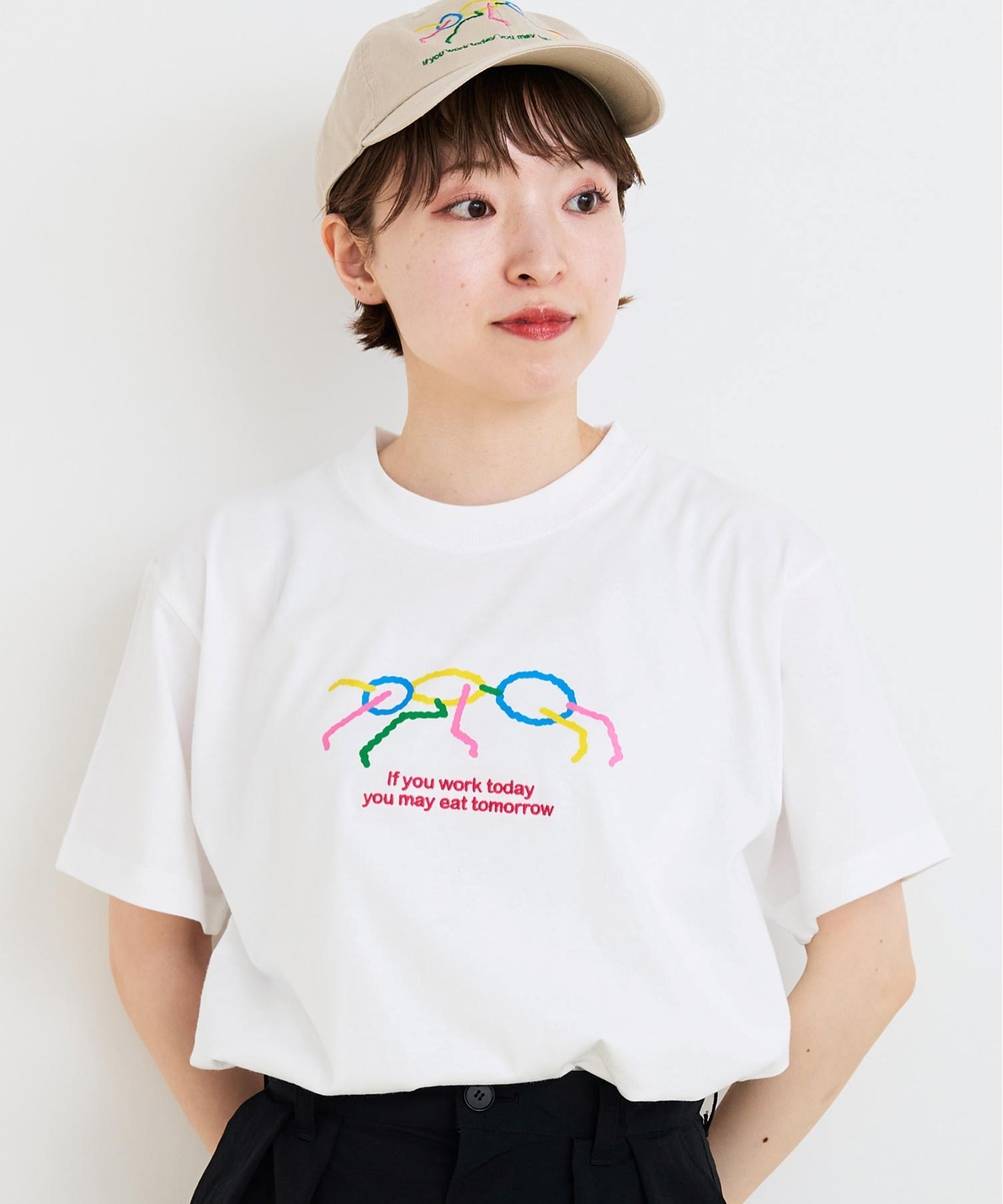 ANT print Tシャツ