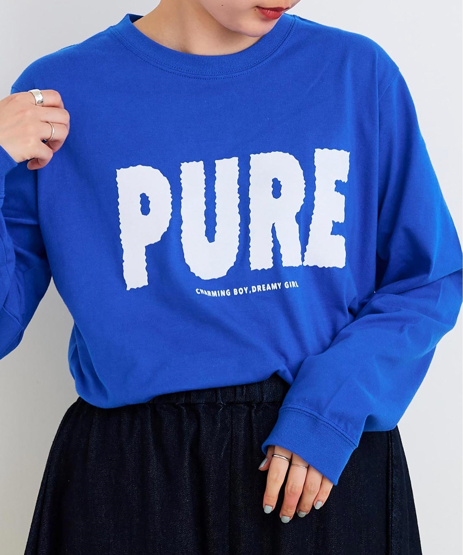 PURE プリント ロンT