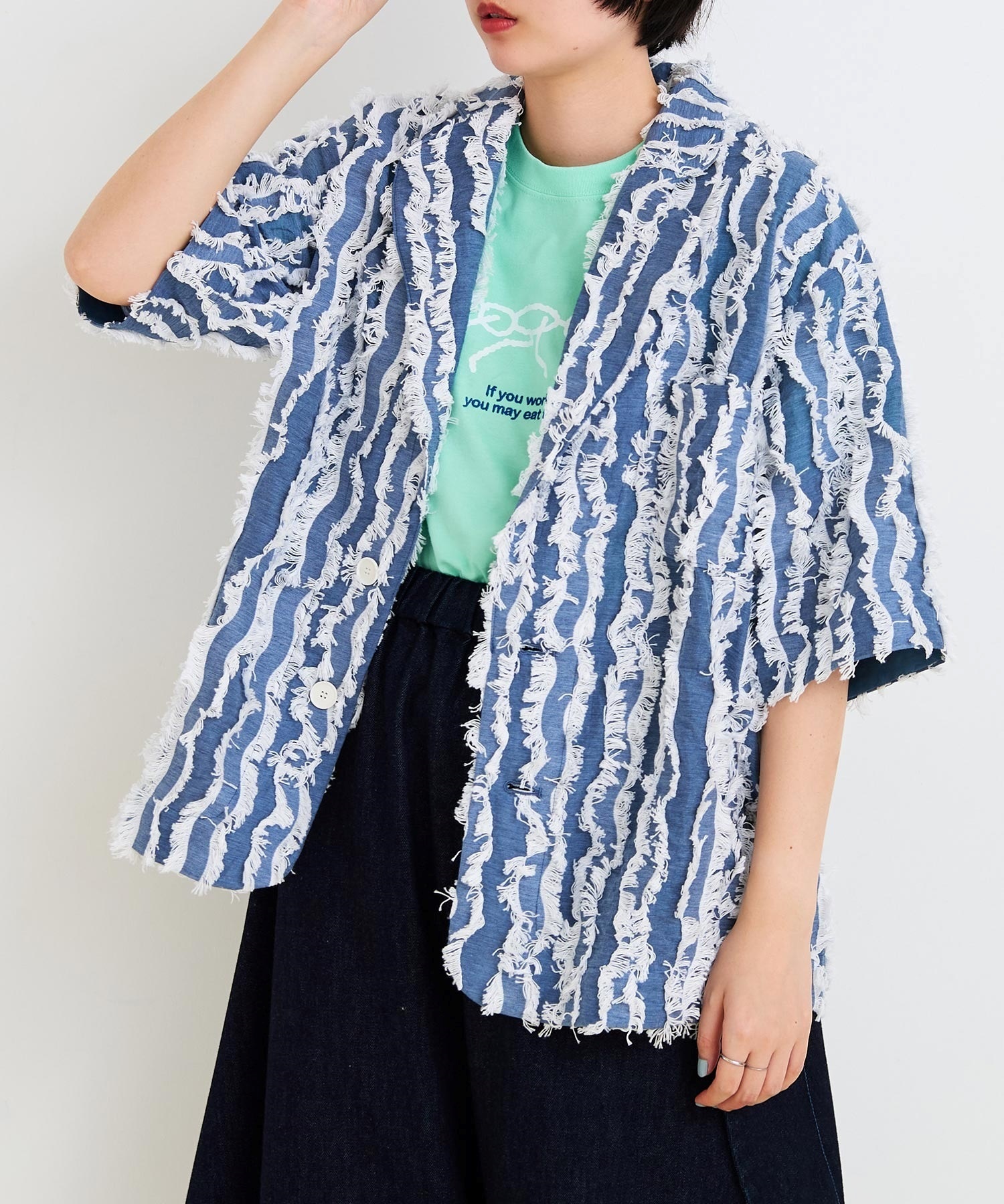 WAVE CUT ジャカード ジャケット