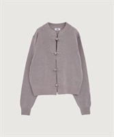 【予約販売】COTTON NYLON 華釦 カーディガン(グレー-F)