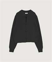 【予約販売】COTTON NYLON 華釦 カーディガン(クロ-F)