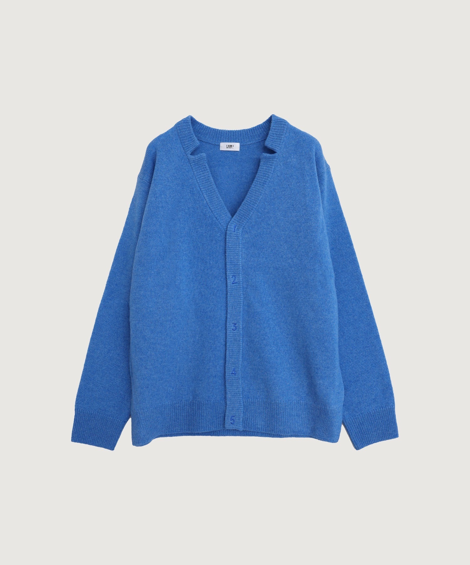 UPW数字刺繍Vカーディガン