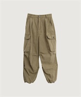 【予約販売】CHEMICAL WASH ワークパンツ(カーキ-F)