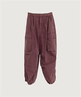 【予約販売】CHEMICAL WASH ワークパンツ(ボルドー-F)