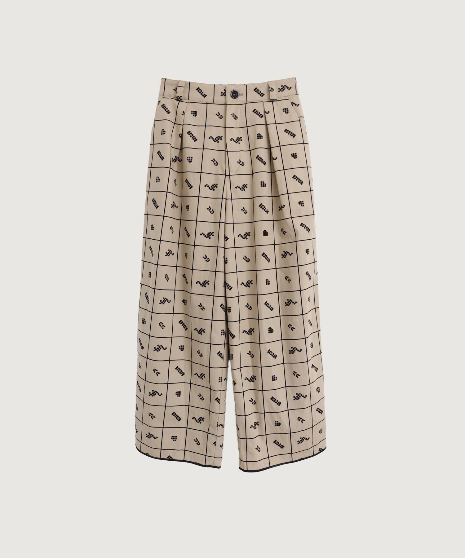 BLOCK TILE CHECK パンツ