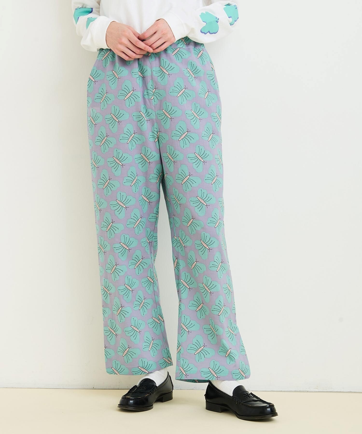 Butterfly flower パンツ