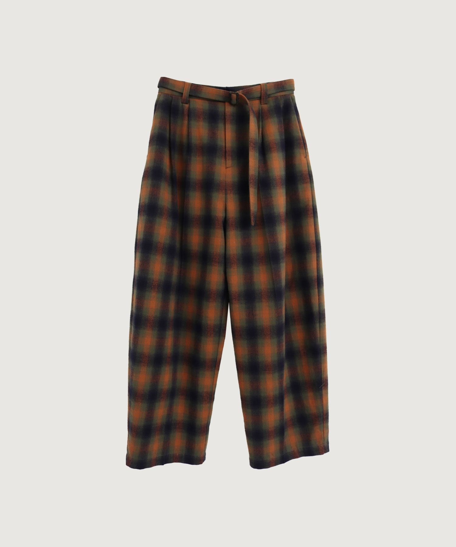 VIERA CHECK TUCK パンツ