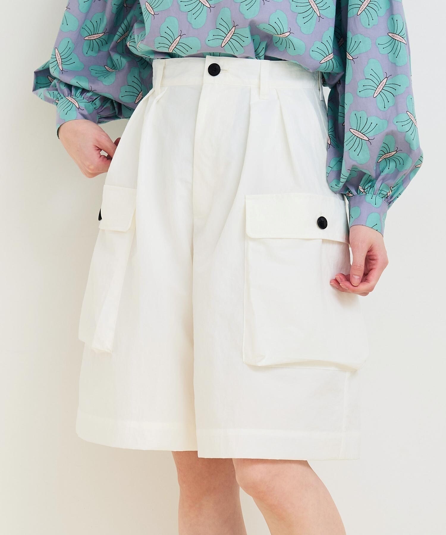 Nylon dyed tusser ショートパンツ
