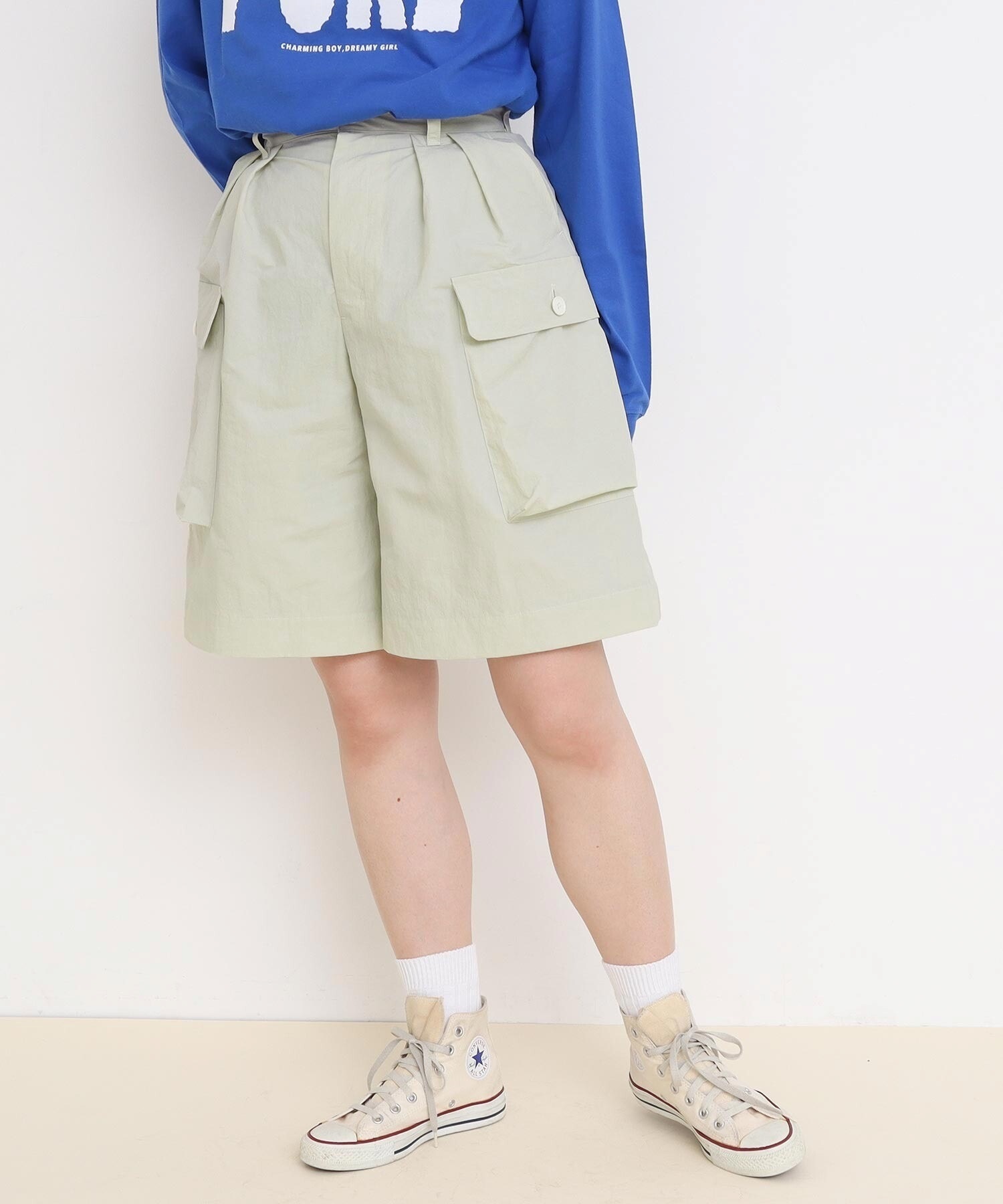 Nylon dyed tusser ショートパンツ