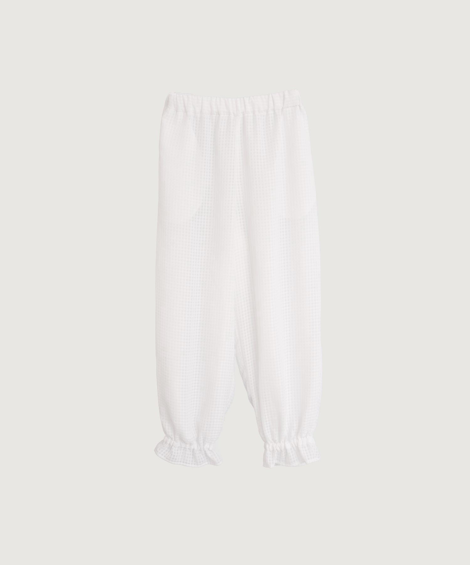 SATIN SOCCER ギンガム パンツ