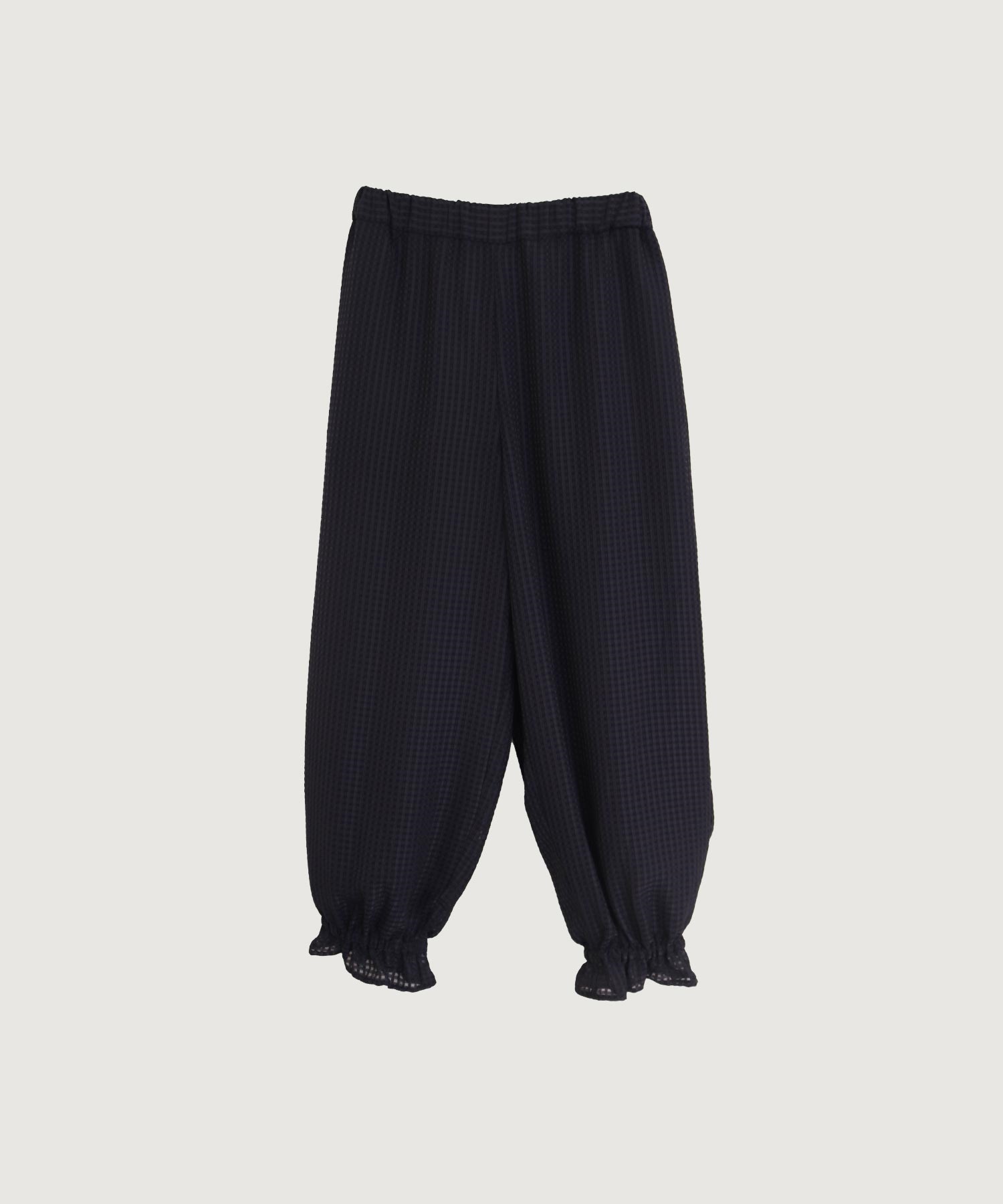 SATIN SOCCER ギンガム パンツ