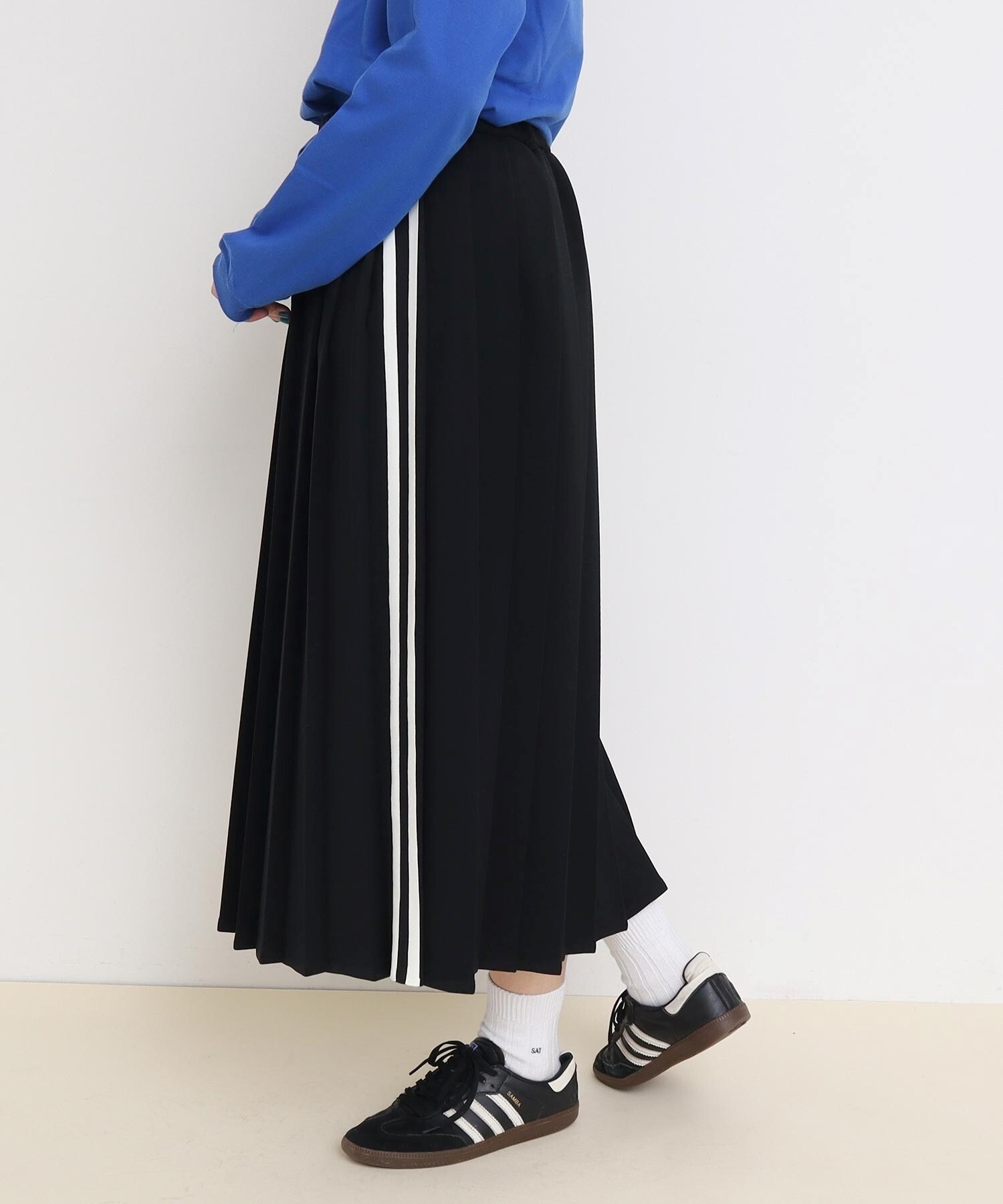 LINE Jersey pleats SKIRT
