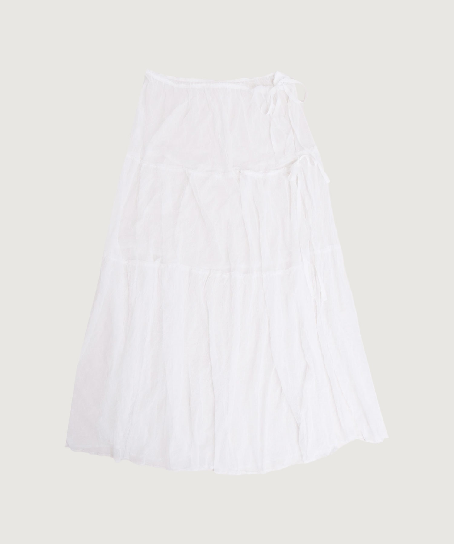【予約販売】TISSUE SKIRT(シロ-F)
