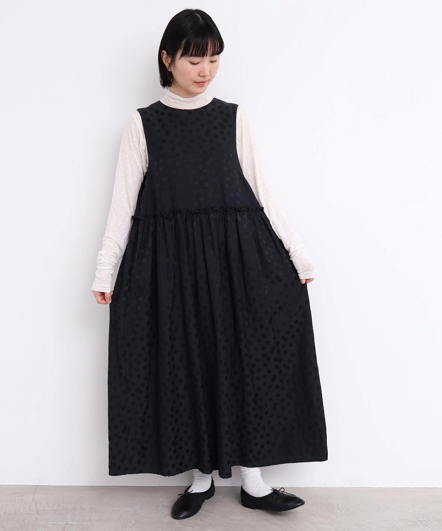 ☆お値下げしました‼︎✴︎リメイクワンピース＊アマチュナル☆ゆったり＊トップス FRAY I.D 新作10%OFF フレイアイディー ワンピース 25秋冬 アメ